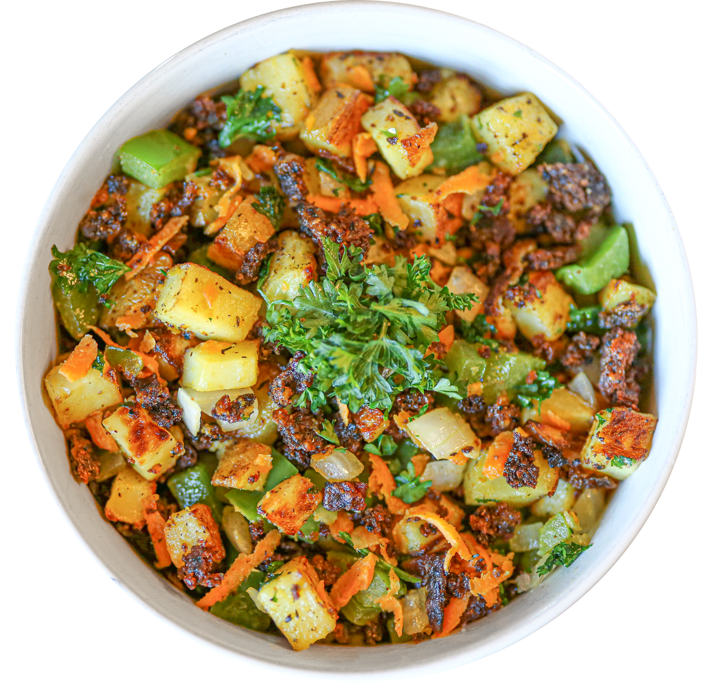 vegan breakfast hash in Des Moines, Iowa