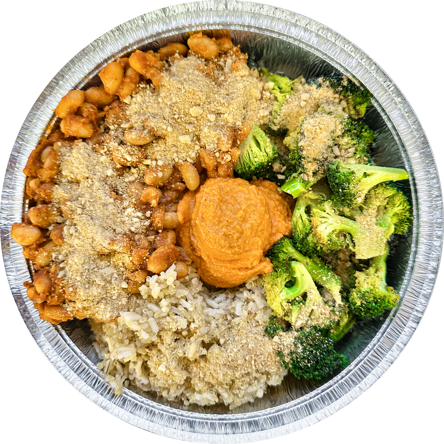 Broccoli Romesco Bowl in Des Moines, Iowa