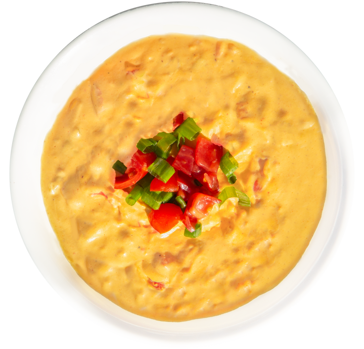 Vegan cashew queso in Des Moines, Iowa