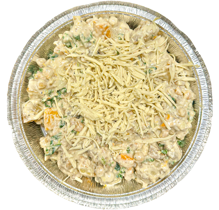 Vegan creamy cauliflower bake in Des Moines, Iowa