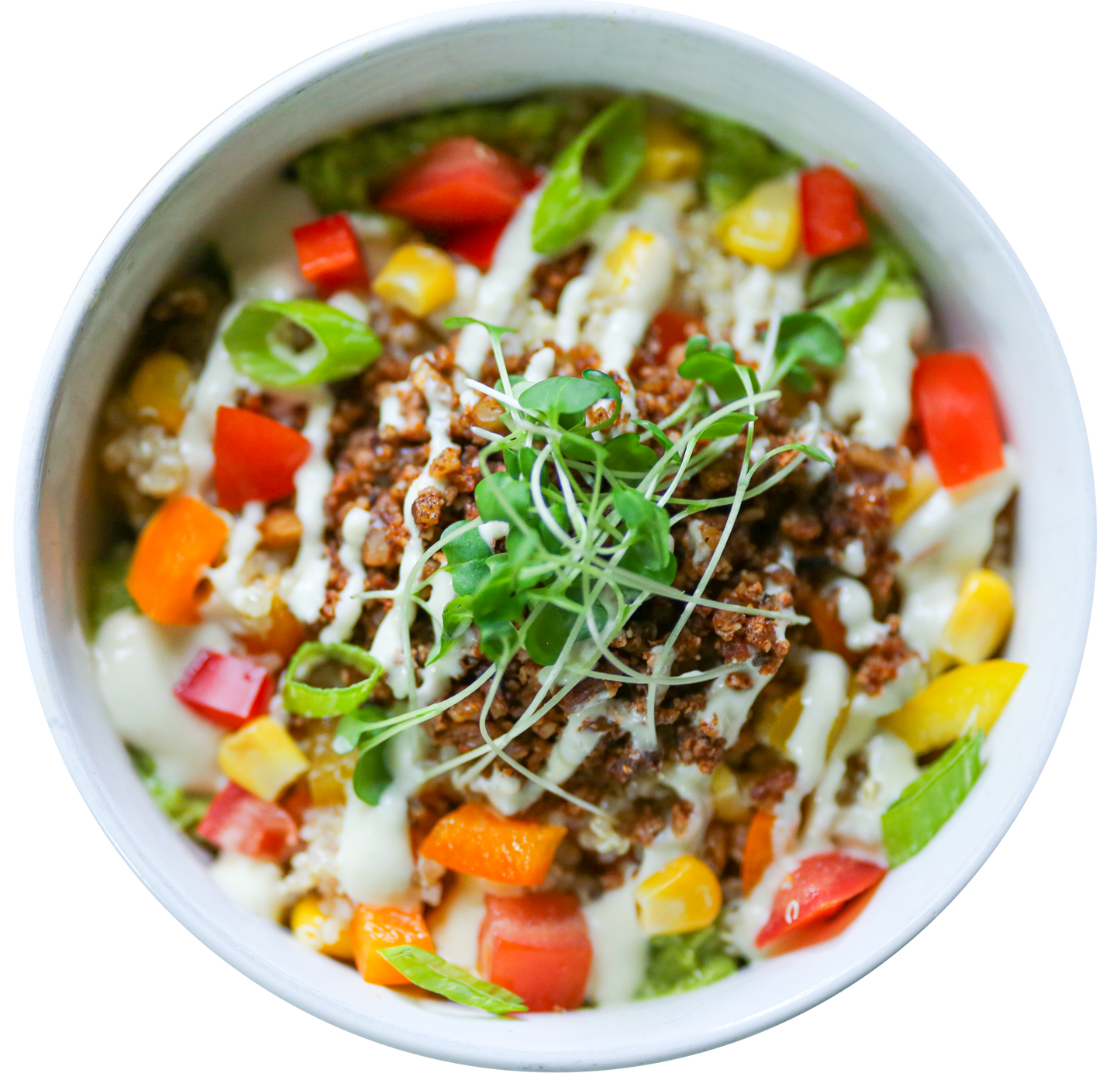 vegan fiesta quinoa salad in Des Moines, Iowa