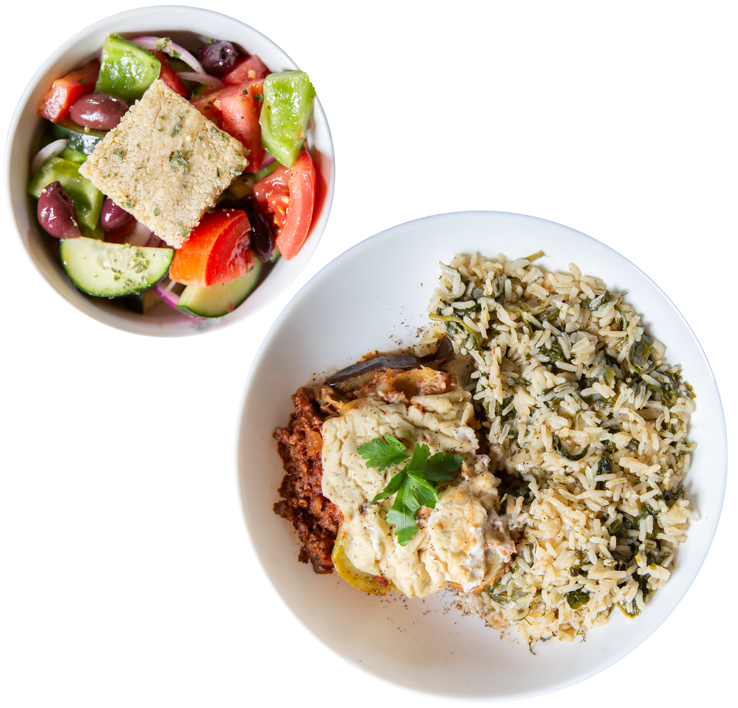 Vegan vegetarian Greek Meal XL in Des Moines, Iowa