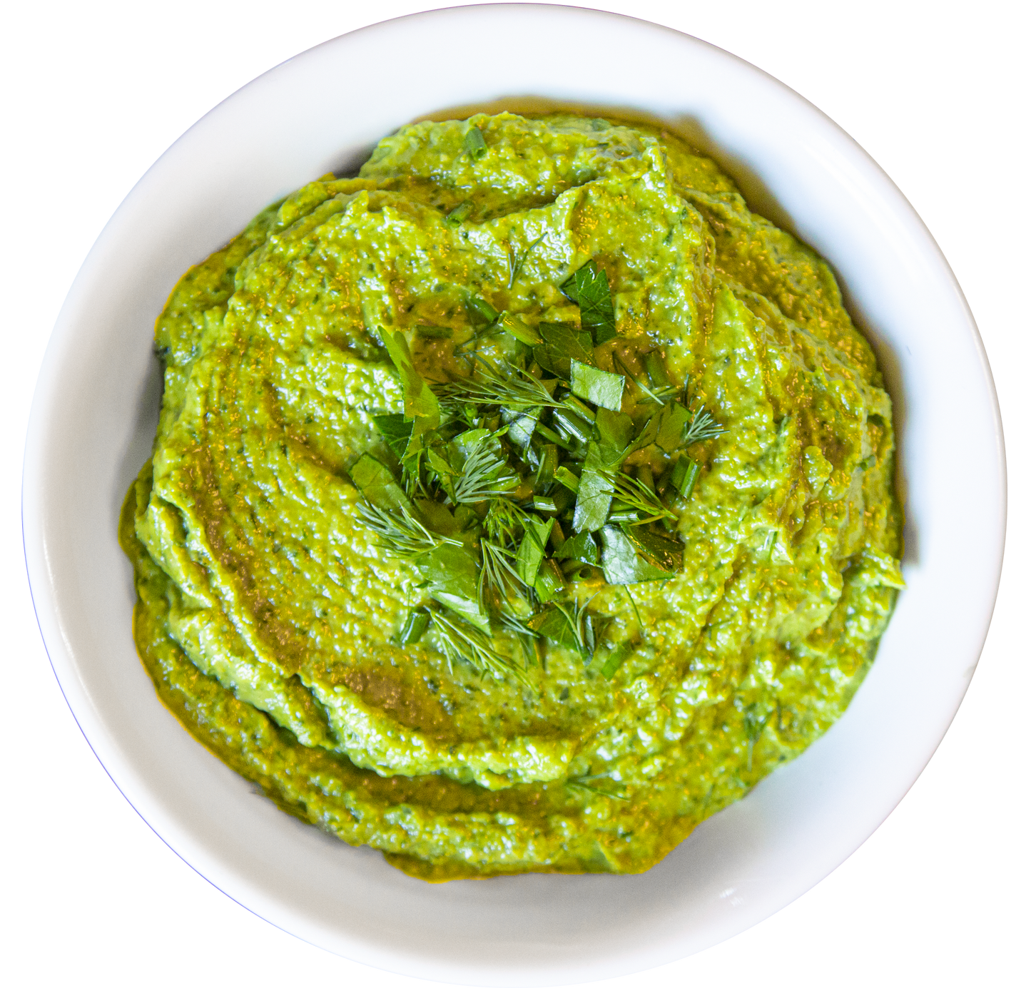 delicious green hummus in Des Moines, Iowa