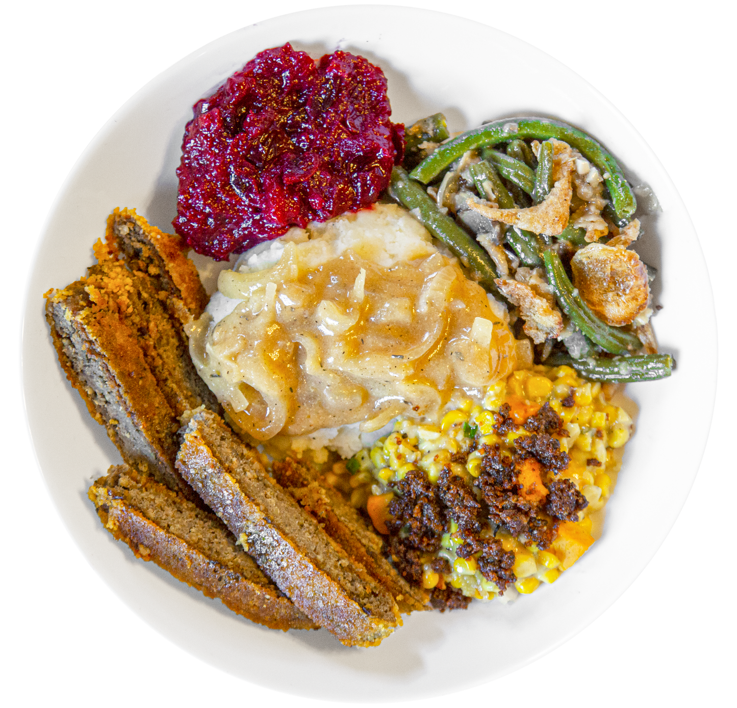 vegan holiday meal in Des Moines, Iowa