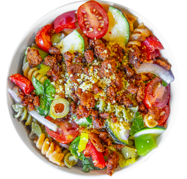 vegan Italian pasta salad in Des Moines, Iowa