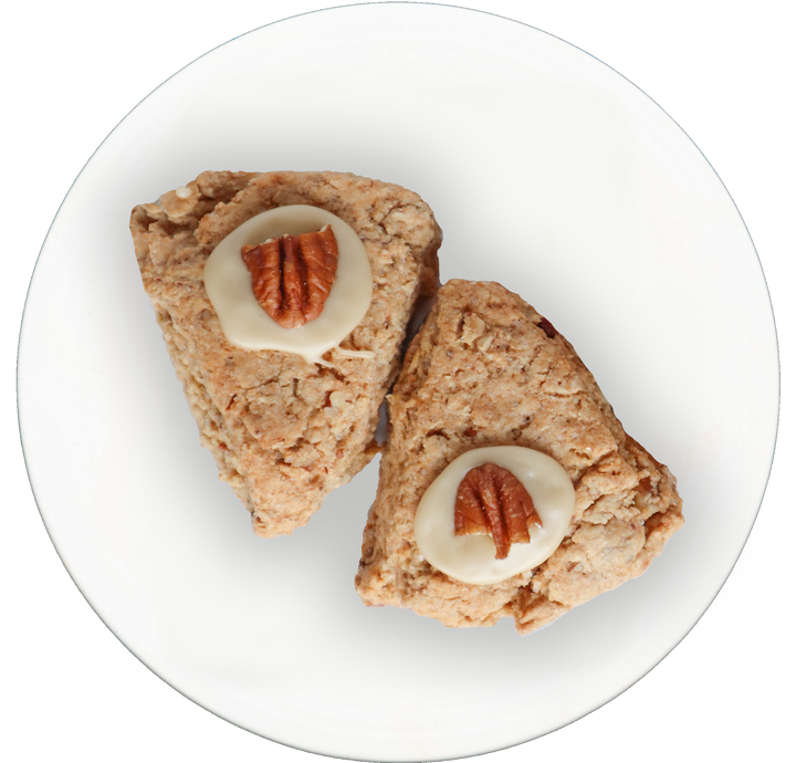 vegan maple pecan scones in Des Moines, Iowa