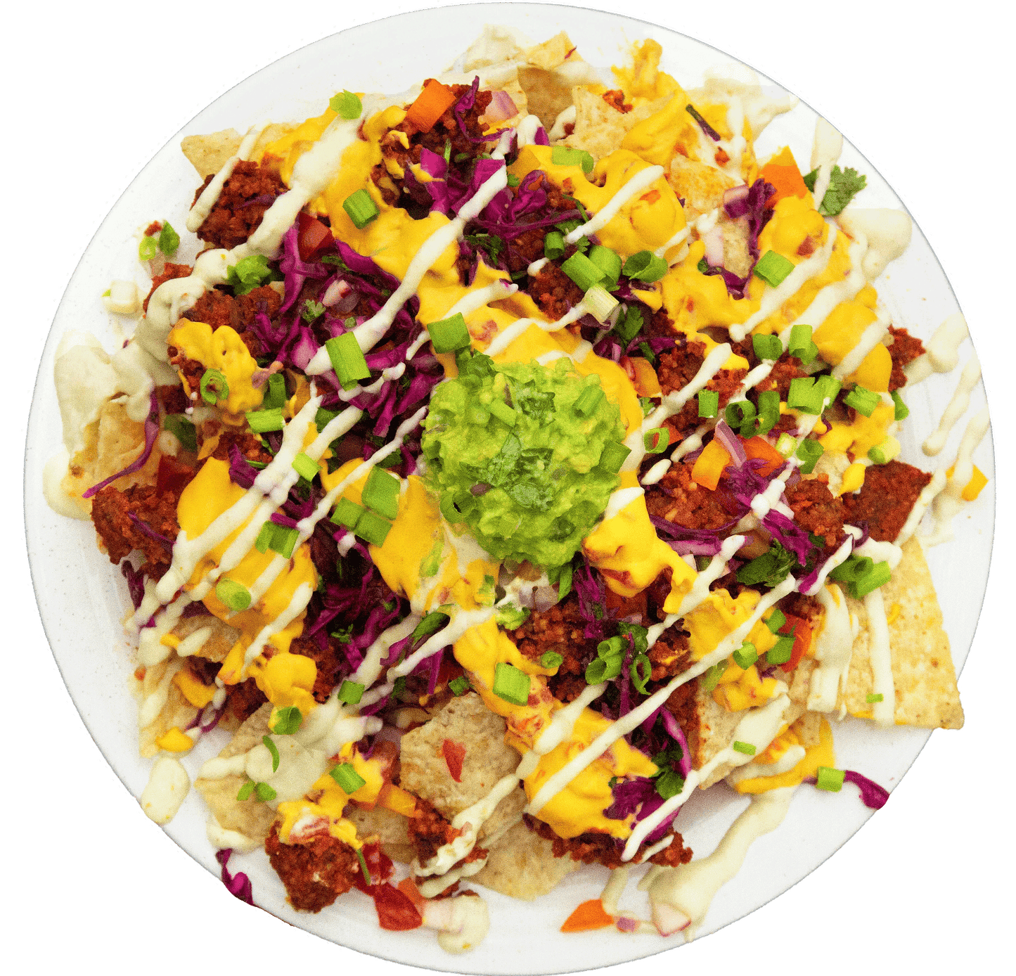 Vegan dairy-free nachos in Des Moines, Iowa