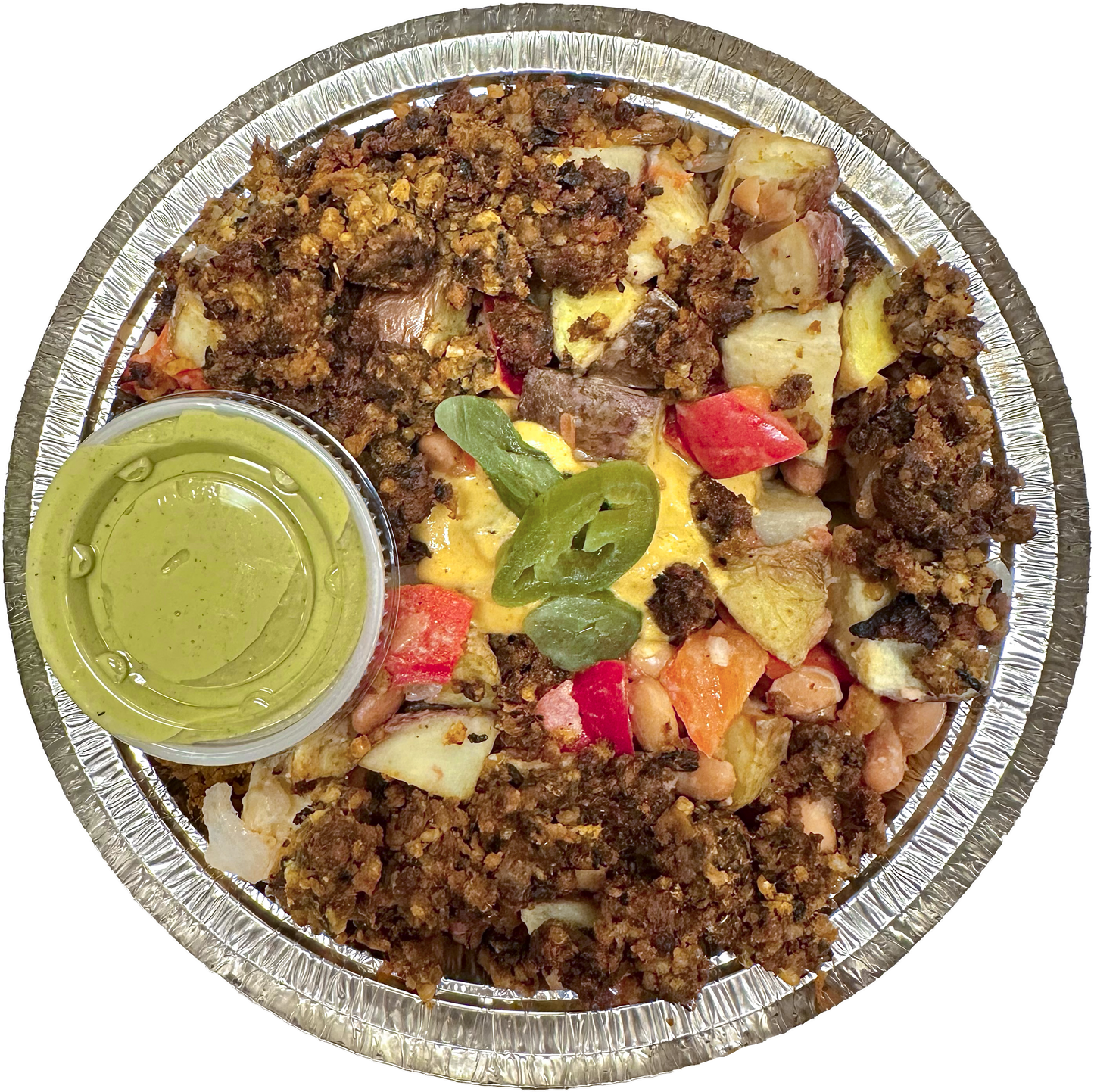 Vegan Nacho Potato Hash in Des Moines, Iowa