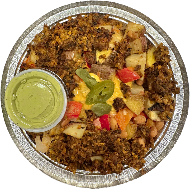 Vegan Nacho Potato Hash in Des Moines, Iowa