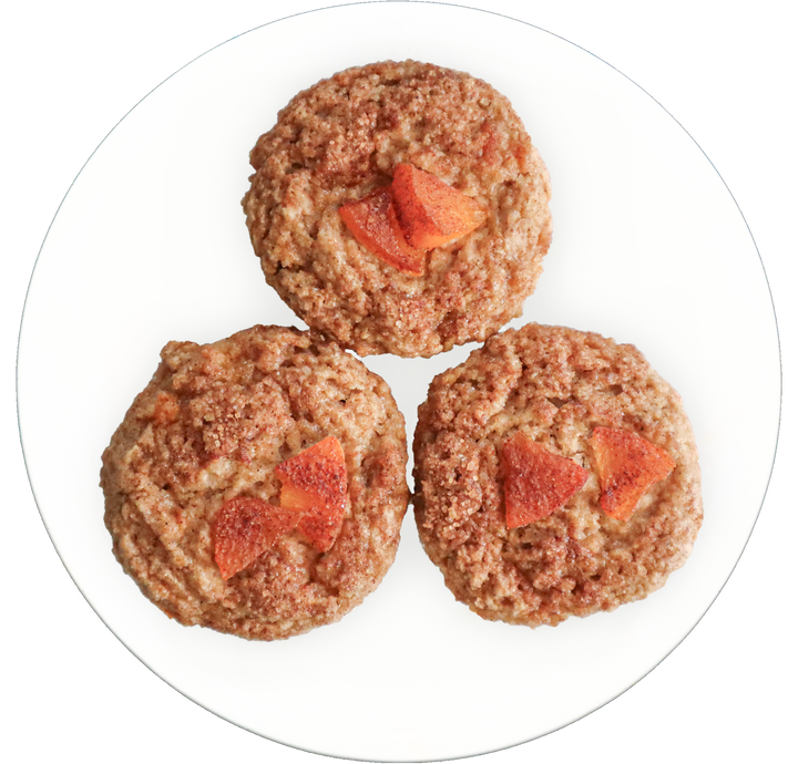 Peach Crumb Muffins in Des Moines, Iowa