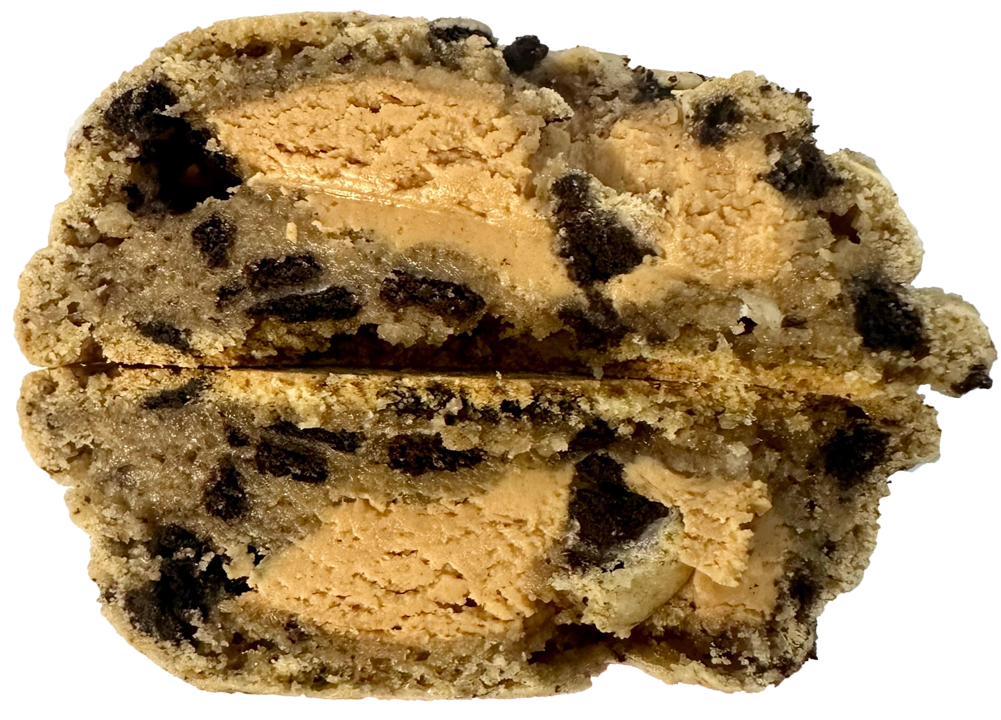 Vegan peanut-butter stuffed cookies 'n' cream cookie in Des Moines, Iowa