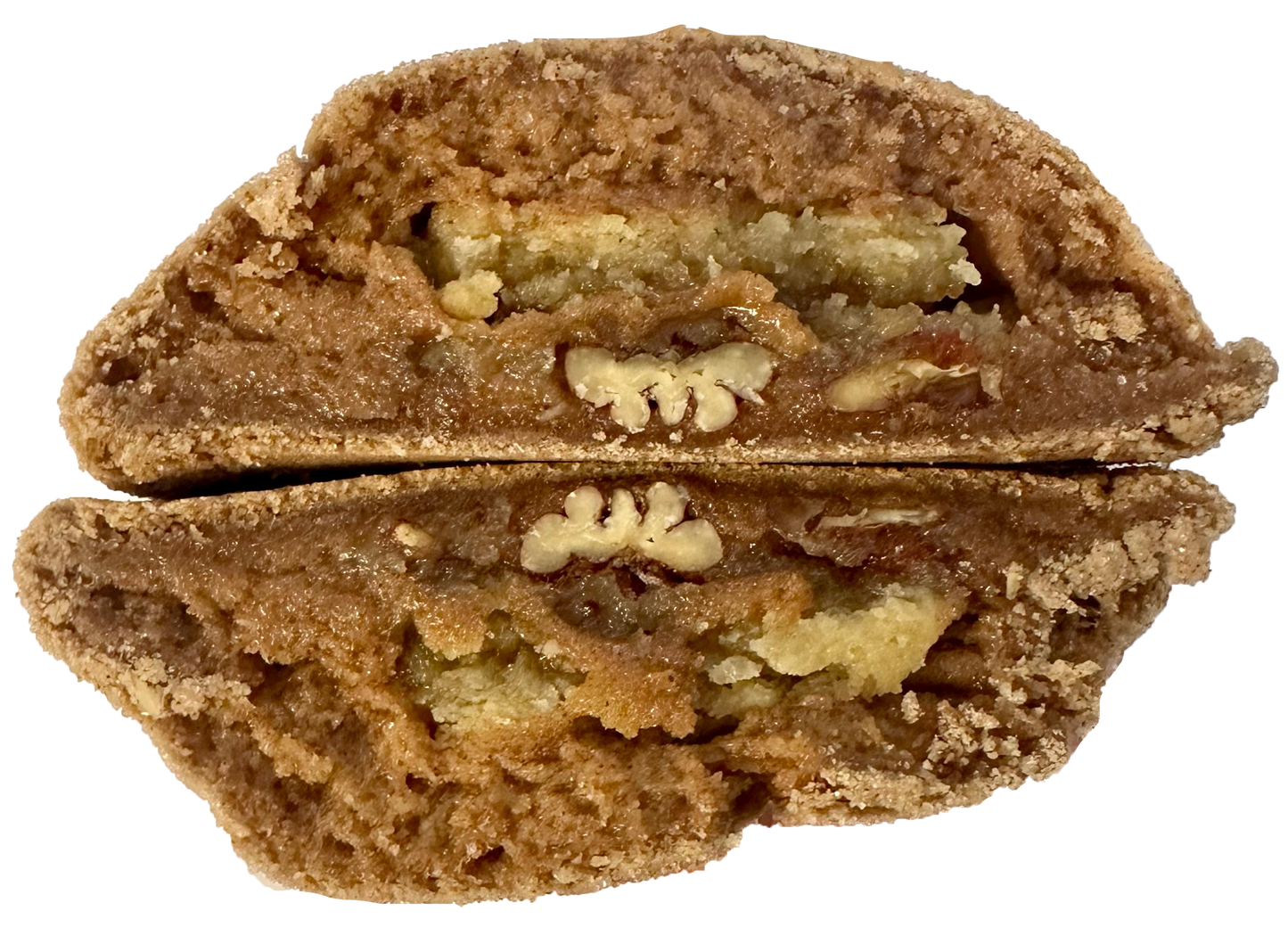 Vegan pecan pie-stuffed snickerdoodle cookie in Des Moines, Iowa