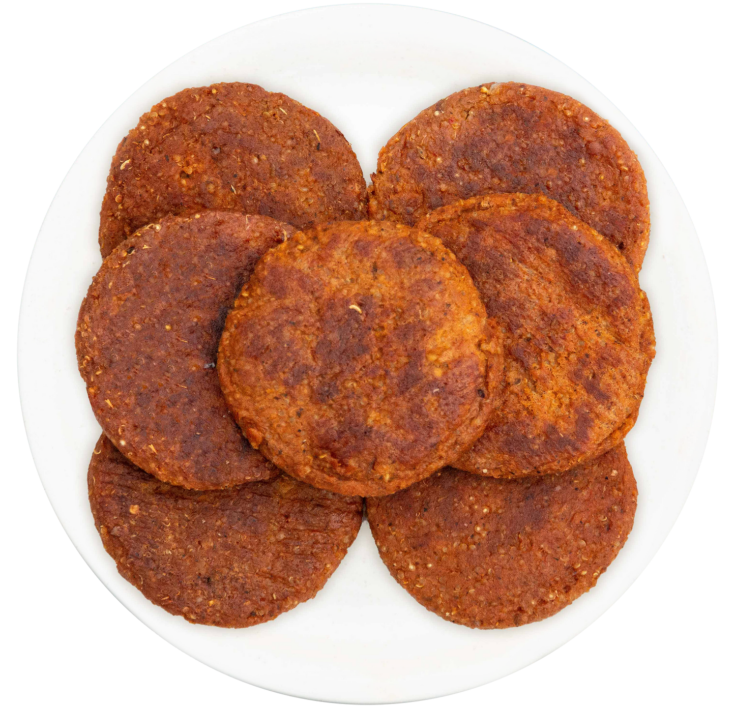Vegan vegetarian plant-based pizza burger patties in Des Moines, Iowa