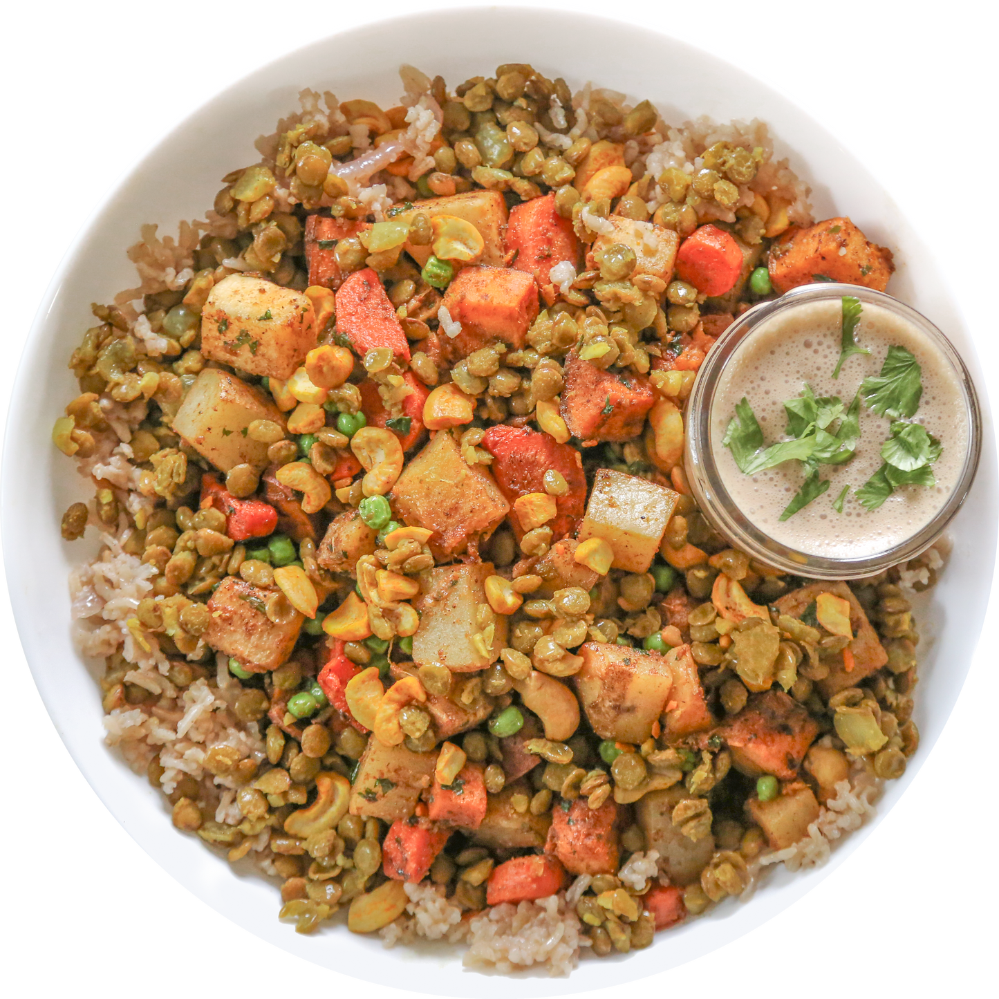 Root Vegetable Samosa Bowl