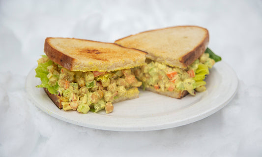 A chickpea salad sandwich in Des Moines, Iowa