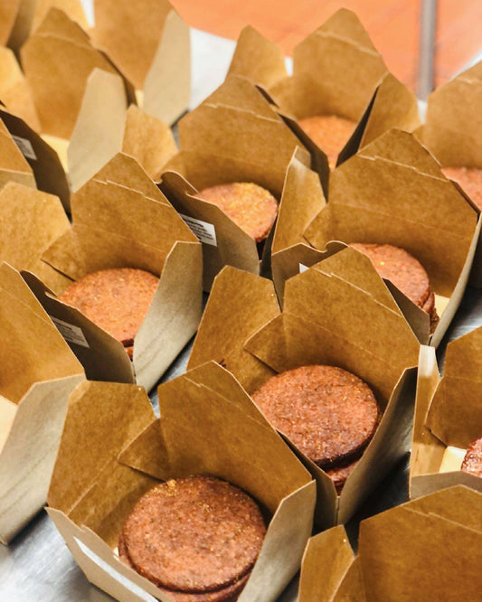 Vegan Italian sandwich slices being packaged in Des Moines, Iowa