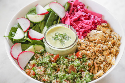 Vegan Za'atar Tofu Salad in Des Moines, Iowa