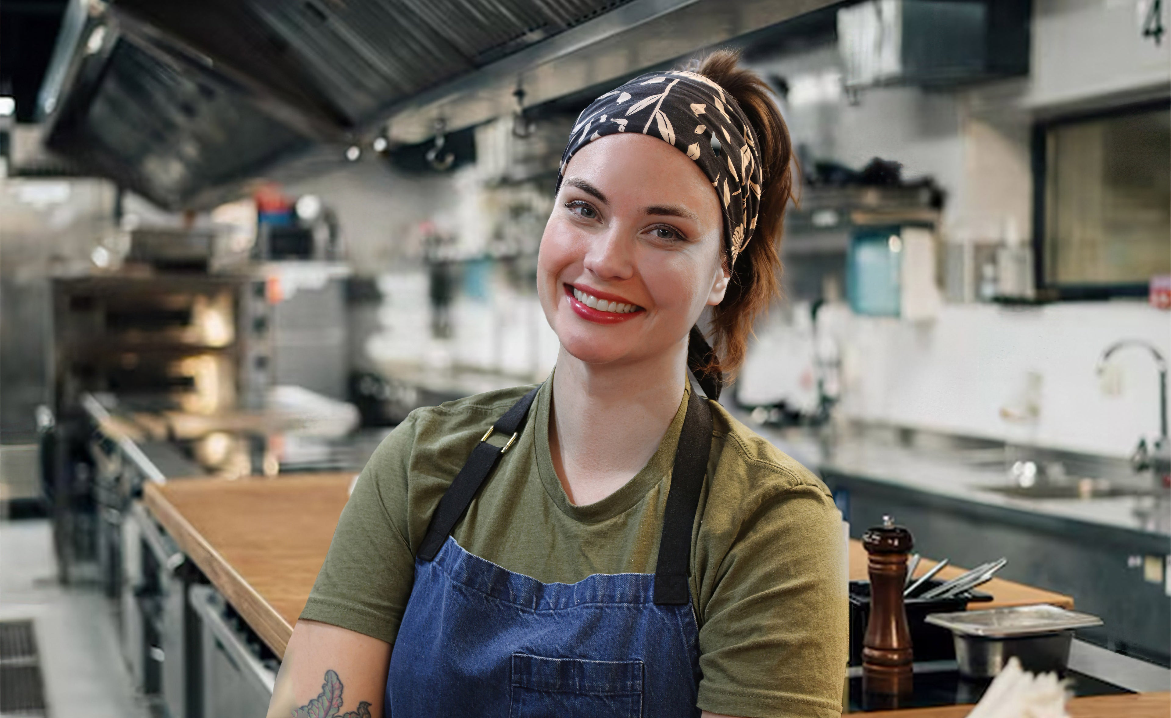 Vegan Chef Madeline Krantz at New World Kitchen in Des Moines, Iowa