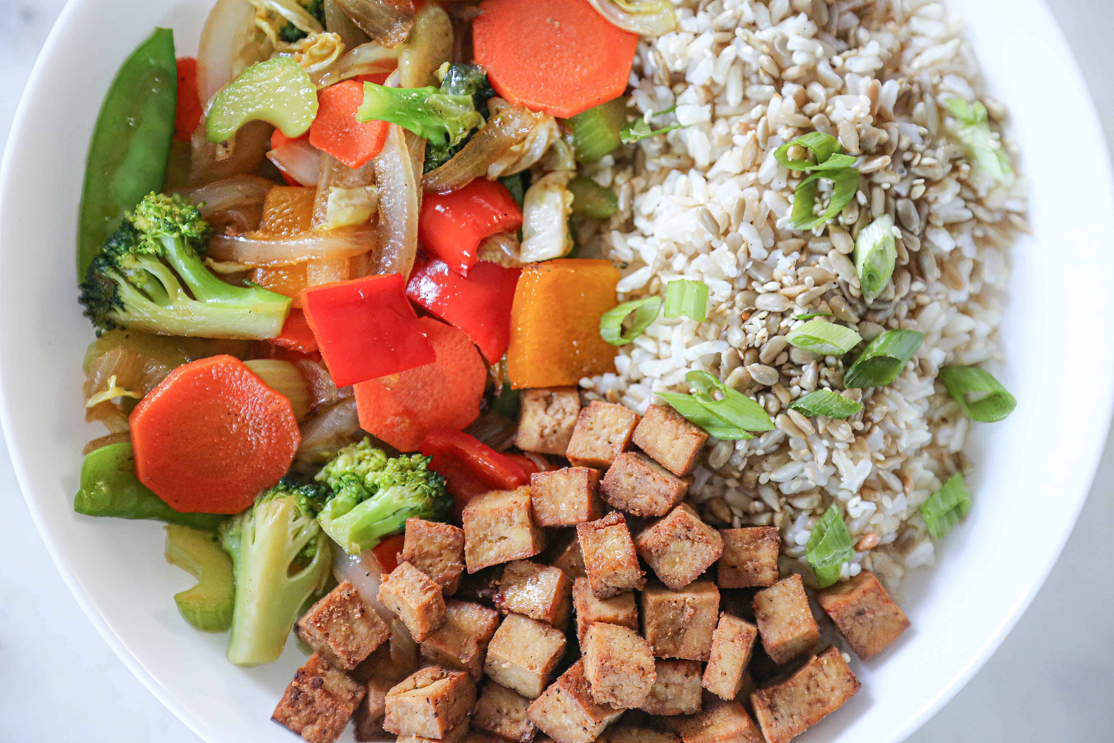 Apricot Teriyaki Stir-fry Bowl in Des Moines, Iowa