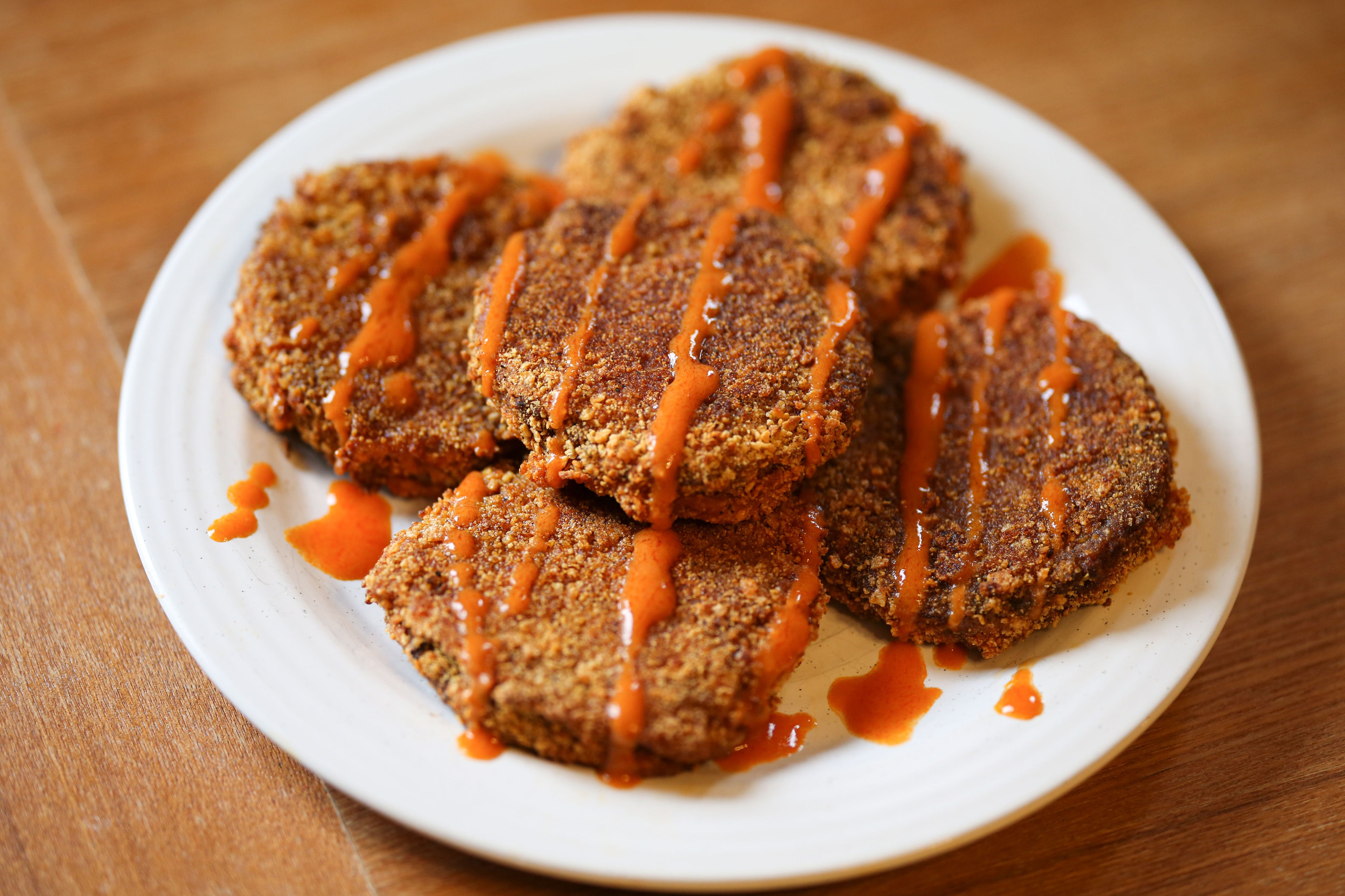 Buffalo chickpea patties in Des Moines, Iowa