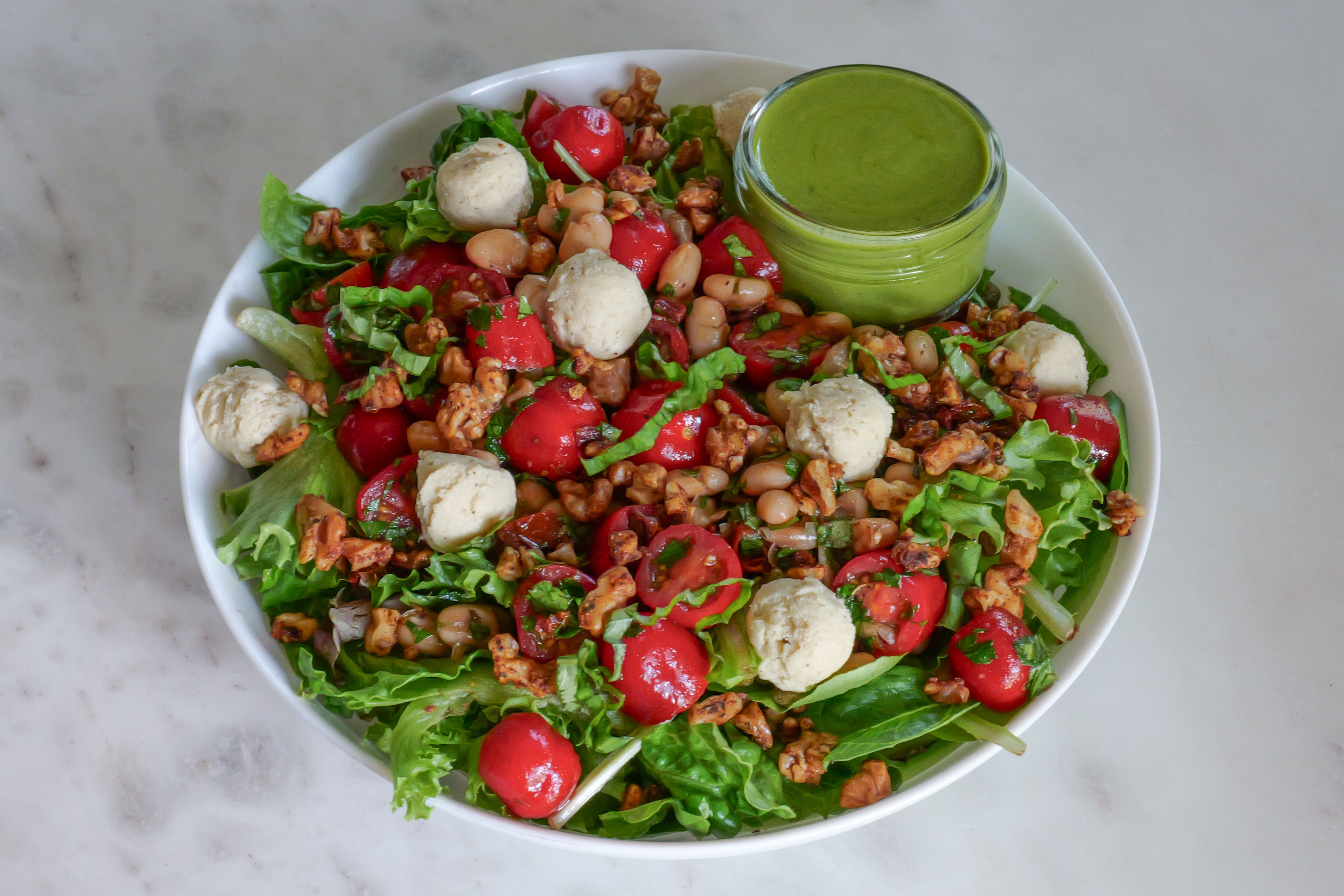 Caprese Salad with Pesto Vinaigrette in Des Moines, Iowa