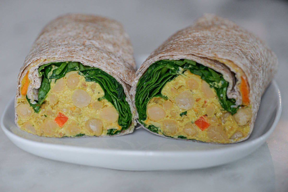 Curried Chickpea Salad Wrap in Des Moines, Iowa