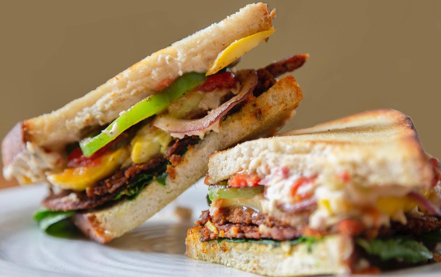 Vegan sandwich made with Italian Slices in Des Moines, Iowa