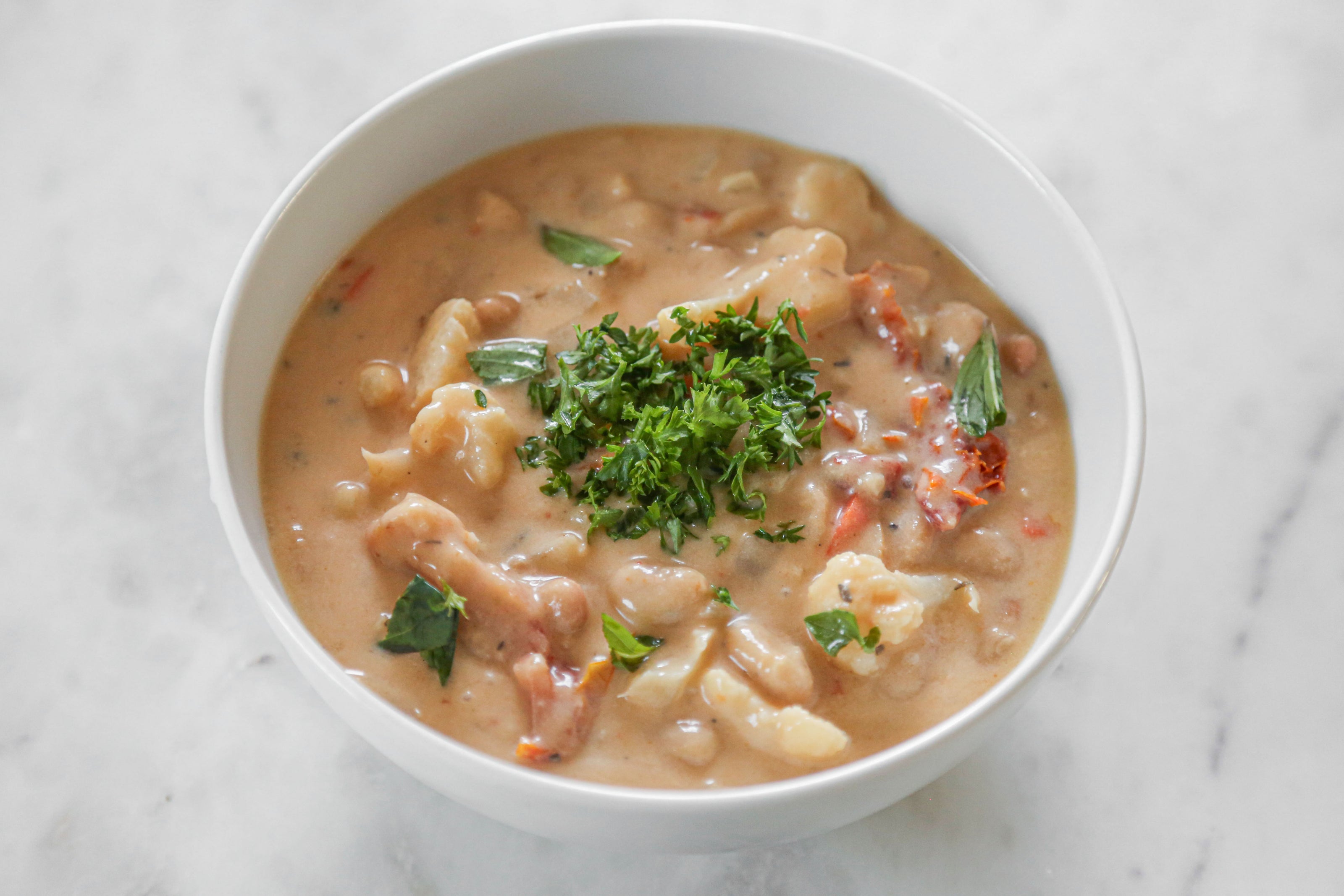 Marry Me Cauliflower and White Bean Soup in Des Moines, Iowa