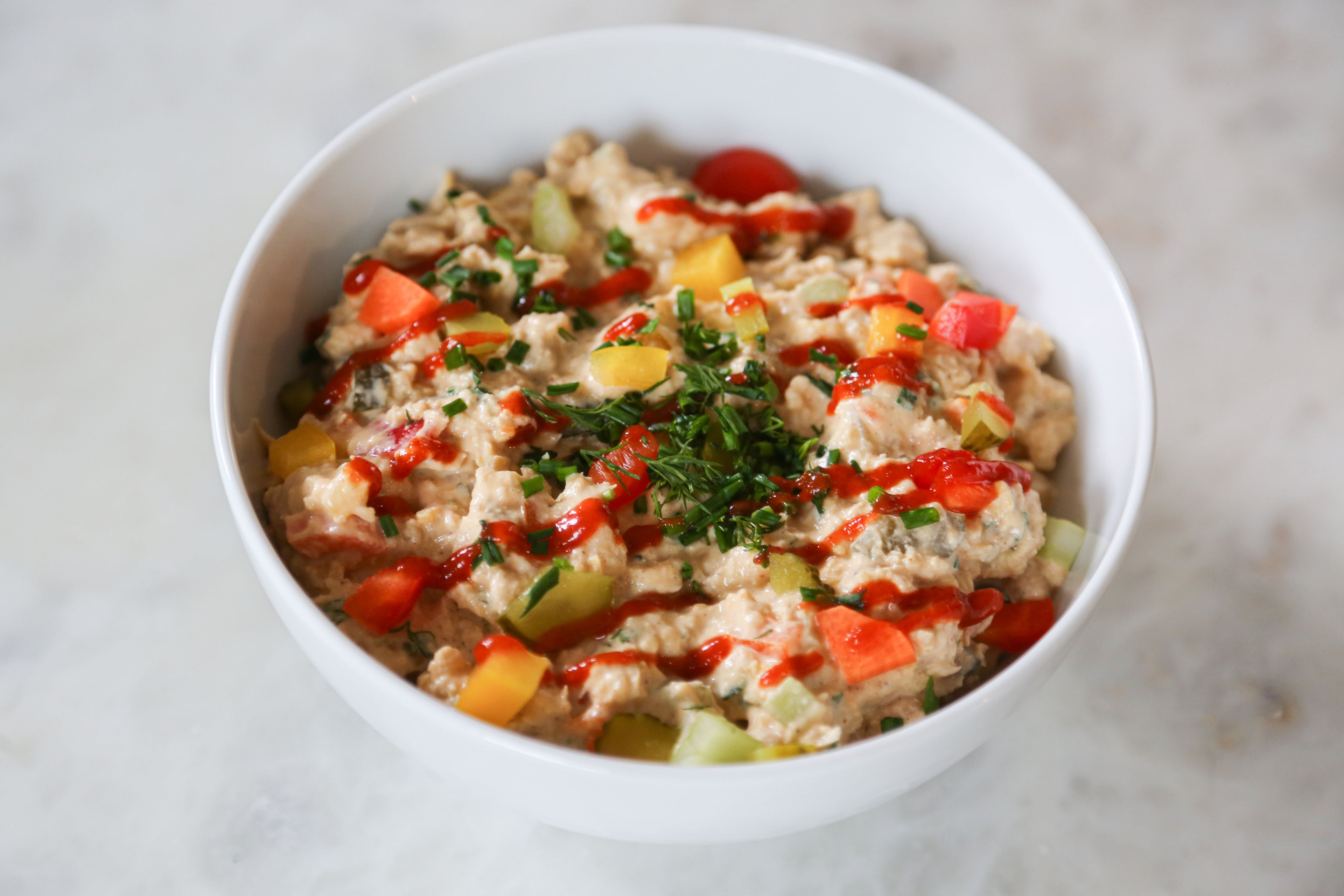 Sriracha Ranch Chickpea Salad in Des Moines, Iowa