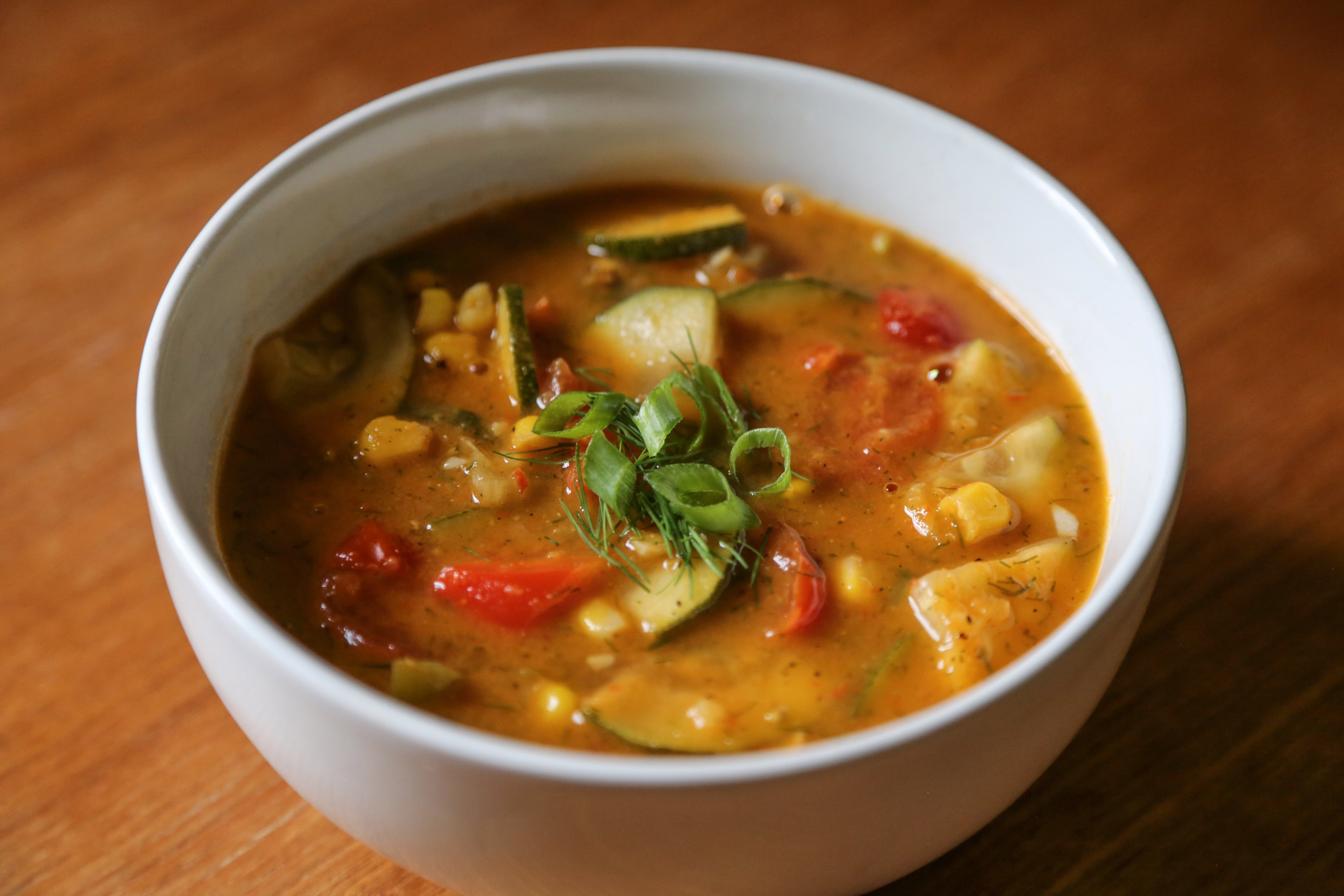 Summer Veggie Soup in Des Moines, Iowa
