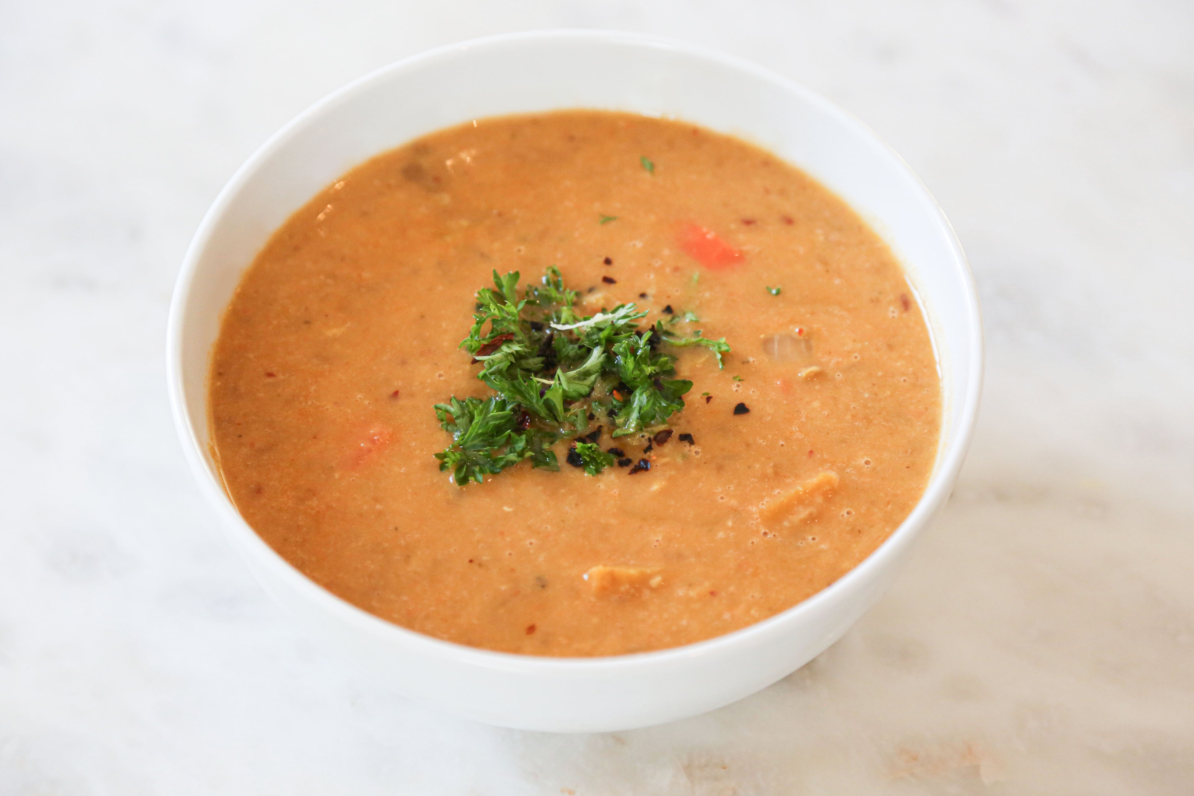 Turkish Red Lentil and Butternut Soup in Des Moines, Iowa