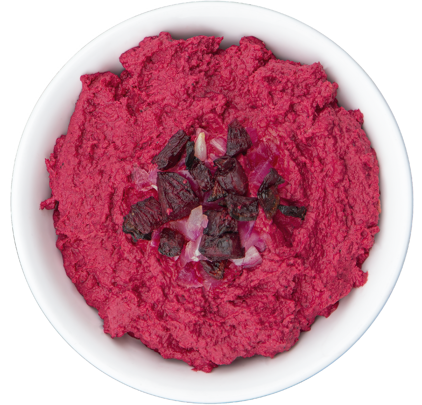 Plant-based vegan vegetarian beet hummus in Des Moines, Iowa