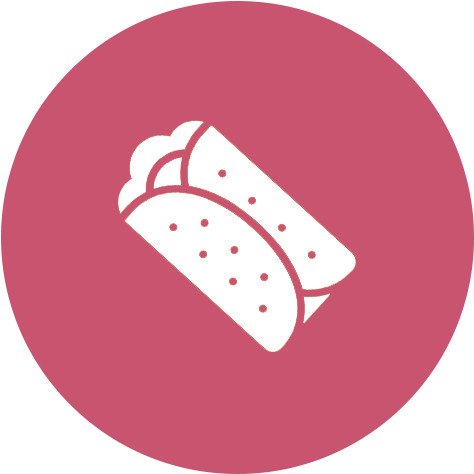 Beet Hummus Wrap