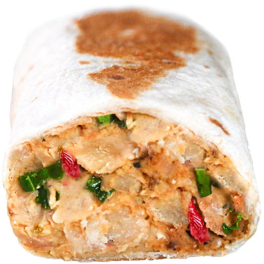 vegan breakfast burrito in Des Moines, Iowa