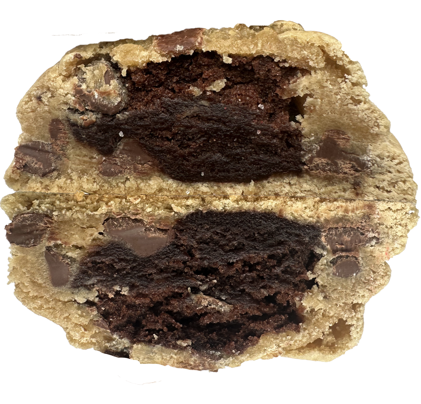 Brownie-Stuffed Chocolate Chip Cookie