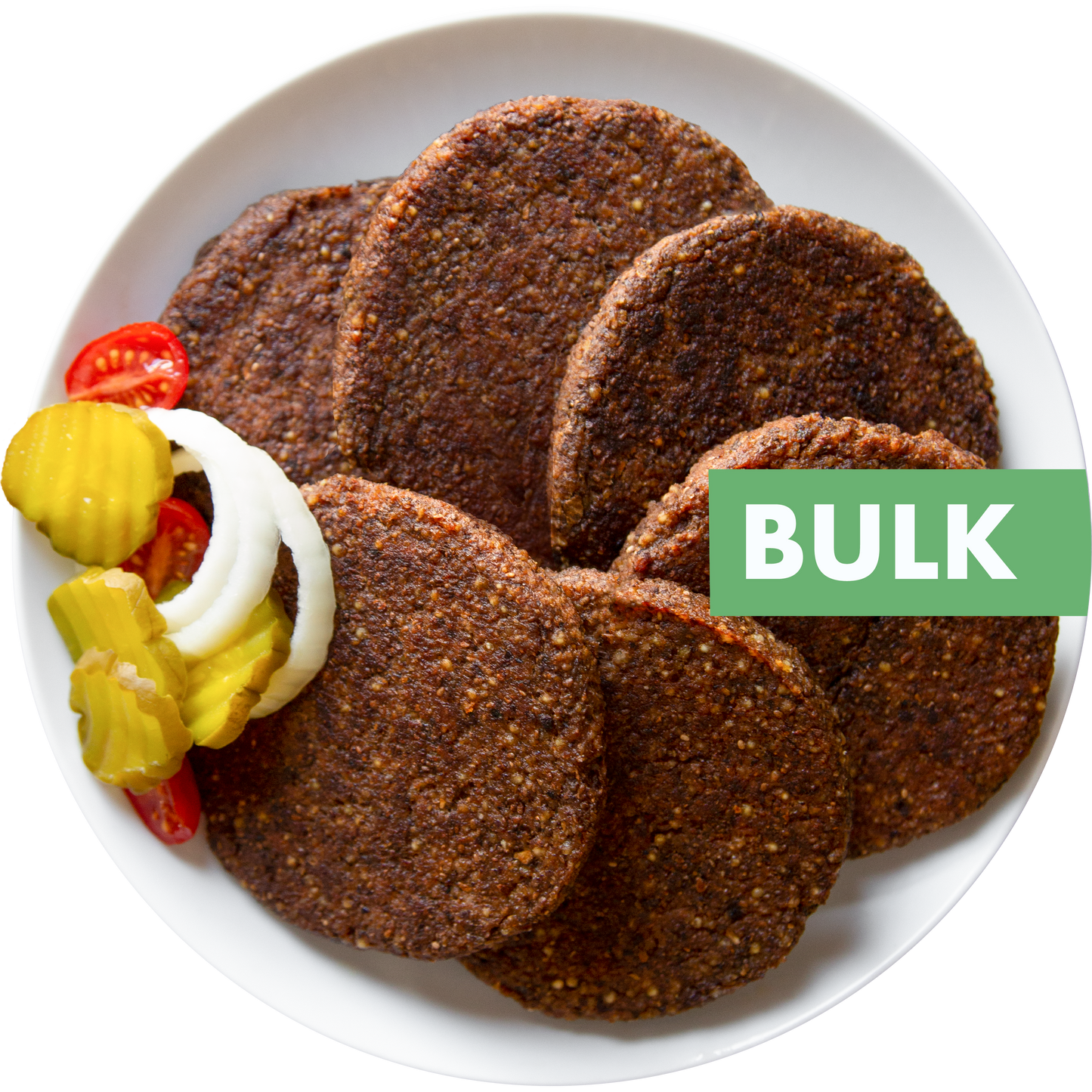 bulk vegan vegetarian plant-based New World Burger in Des Moines, Iowa