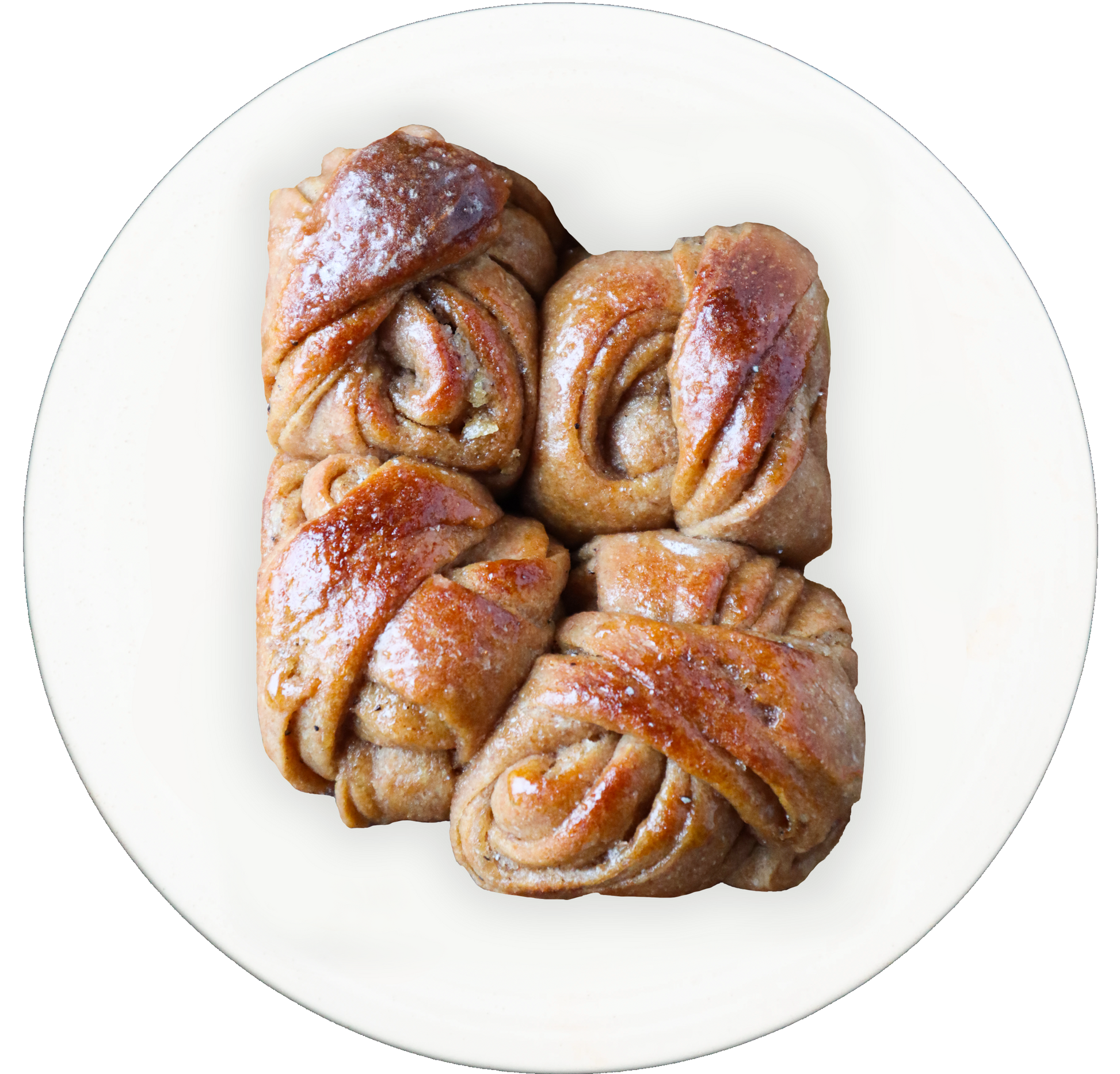 vegan cardamom buns in Des Moines, Iowa
