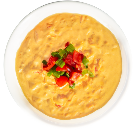 Vegan cashew queso in Des Moines, Iowa