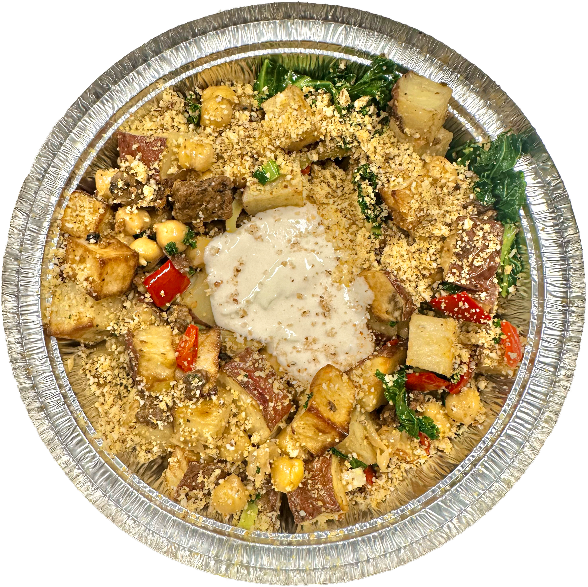 Chickpea & Leek Hash in Des Moines, Iowa