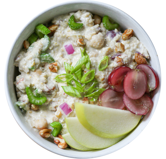 vegan chickpea waldorf salad in Des Moines, Iowa