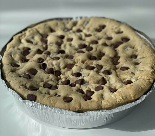 vegan chocolate chip cookie pie stuffed with peanut butter in Des Moines, Iowa