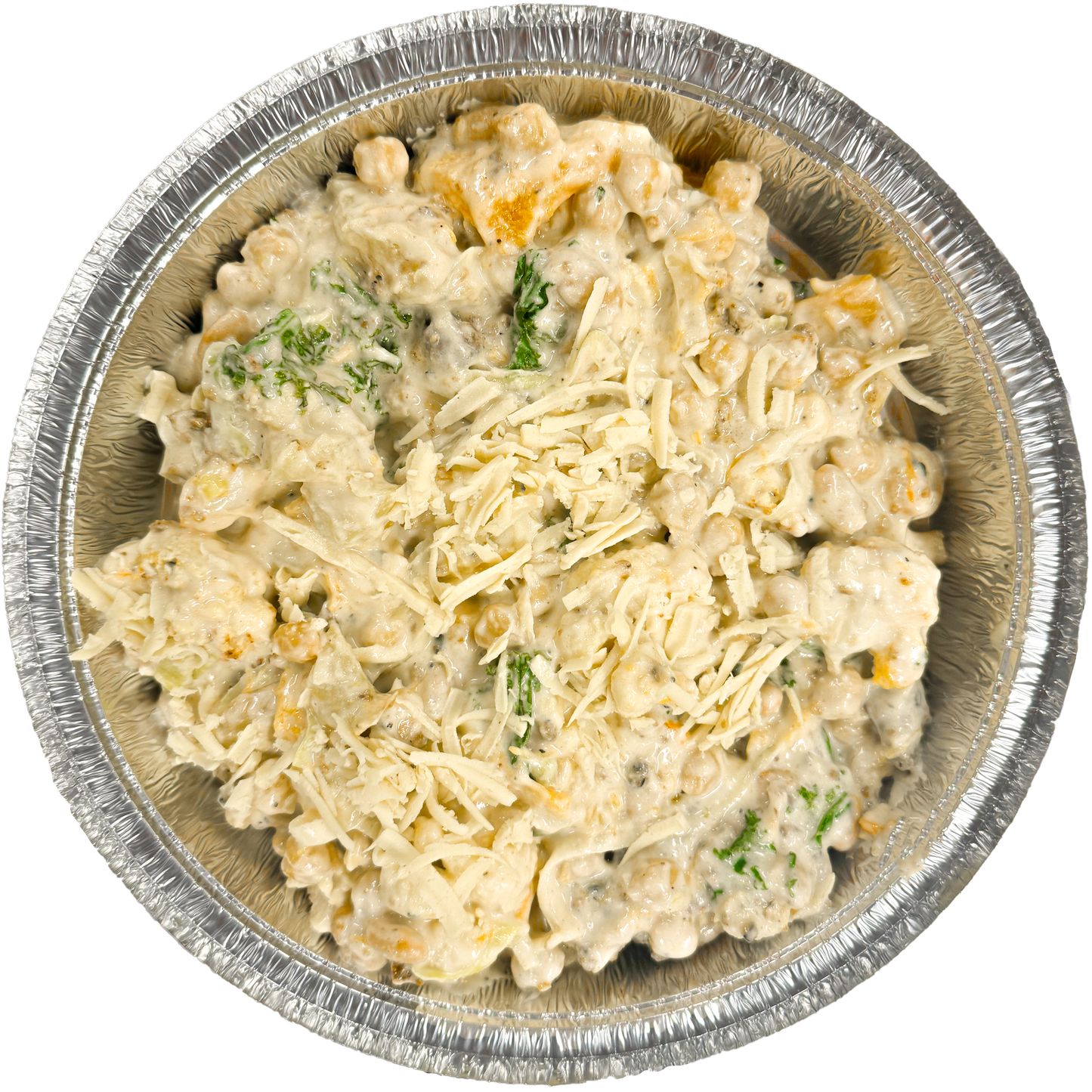 Vegan creamy cauliflower bake in Des Moines, Iowa
