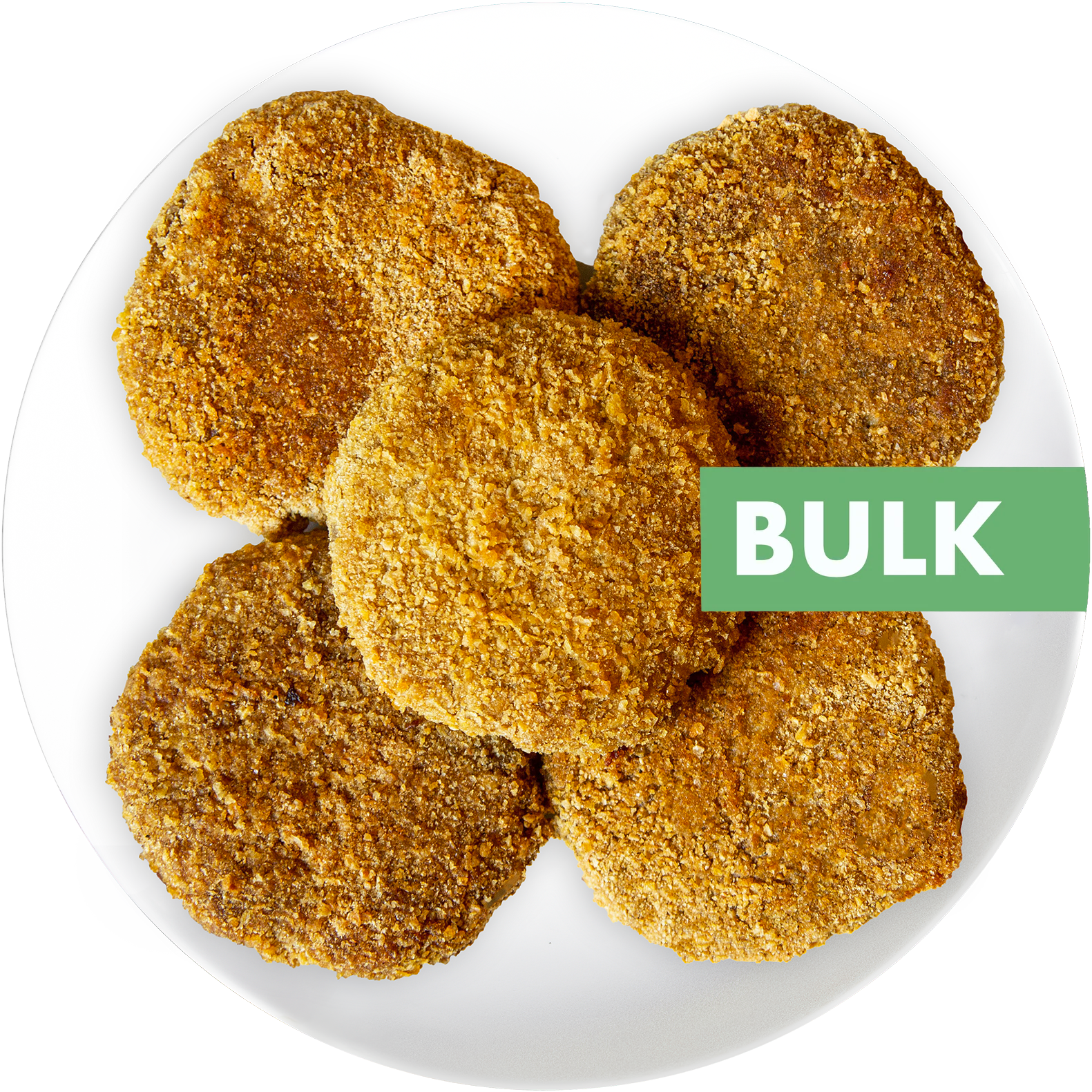 vegan crispy chickpea patties in Des Moines, Iowa