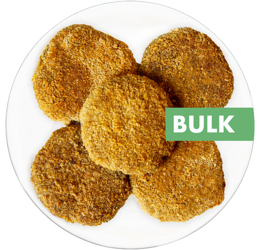 vegan crispy chickpea patties in Des Moines, Iowa