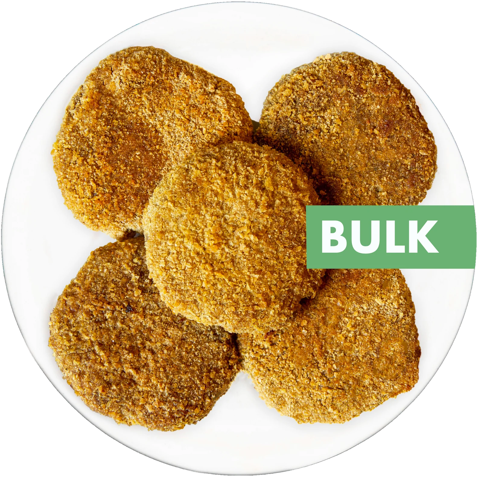 vegan crispy chickpea patties in Des Moines, Iowa