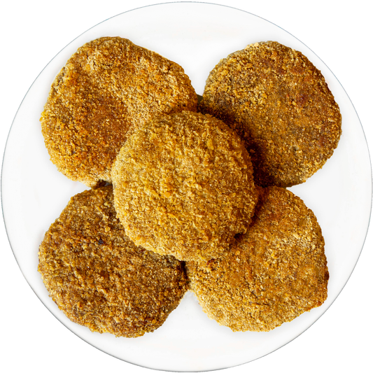 vegan crispy chickpea patties in Des Moines, Iowa