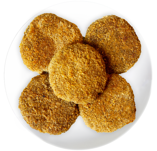 vegan crispy chickpea patties in Des Moines, Iowa