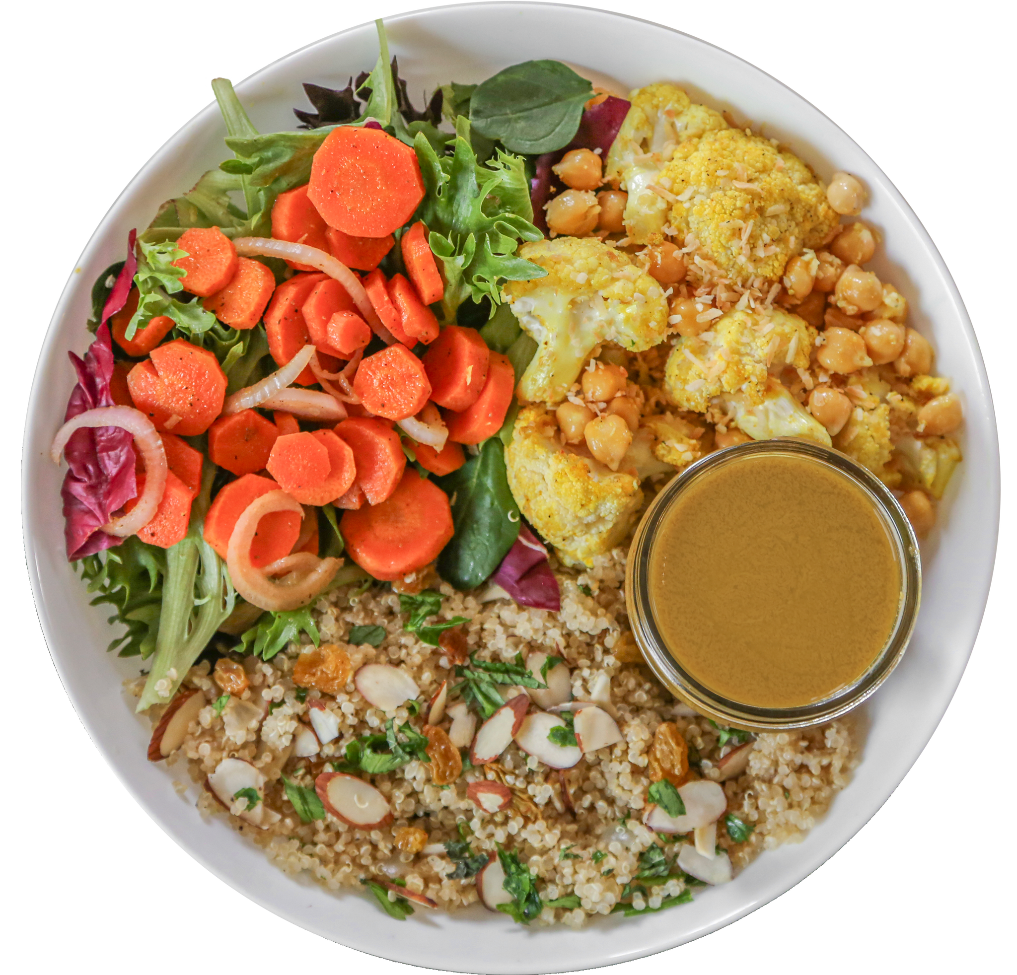 Curry Cauliflower Chickpea Grain Bowl in Des Moines, Iowa – New