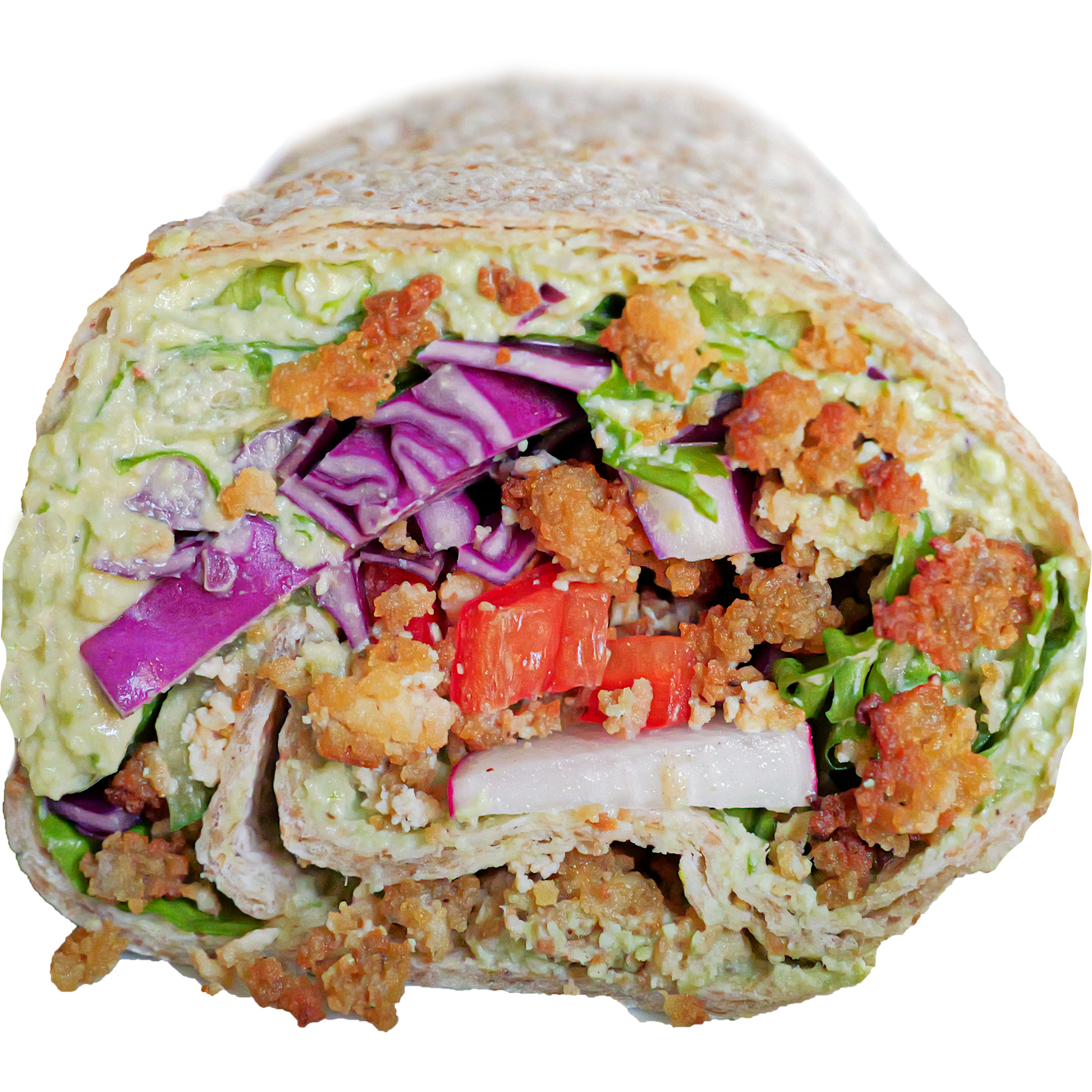 Vegan Edamame Hummus Wrap in Des Moines, Iowa
