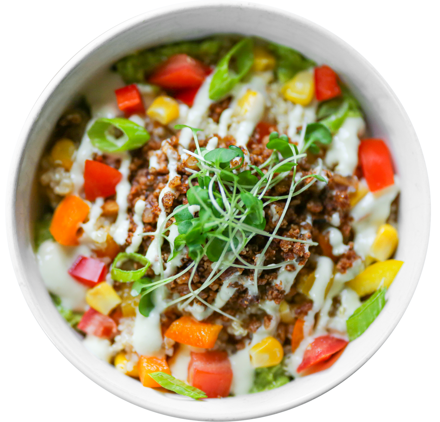 vegan fiesta quinoa salad in Des Moines, Iowa